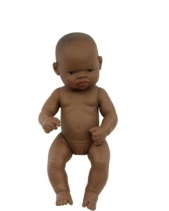 Papusa Bebelus african Fata 32 cm - Miniland