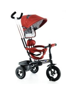 Tricicleta EURObaby cu scaun rotativ T306E - Rosu
