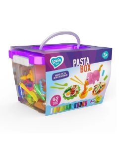 Set plastilina si accesorii pentru modelaj Lovin - 42 culori - Pasta Box