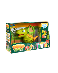 Set plastilina, accesorii si jucarie pentru modelaj Lovin - Dino Max