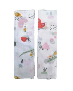 Set 2 museline din bumbac 70x50cm Cute Insects SeviBebe