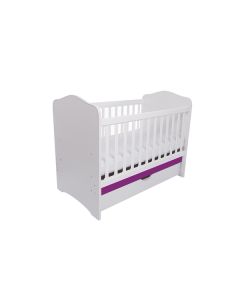 Patut VESSANTI Como cu sertar - Alb cu Violet