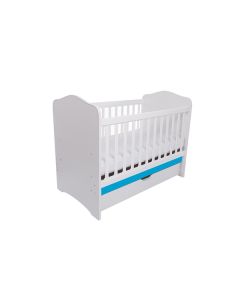 Patut VESSANTI Como cu sertar - Alb cu Albastru