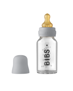 BIBS - Set complet biberon din sticla anticolici, 110 ml, Cloud