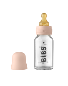 BIBS - Set complet biberon din sticla anticolici, 110 ml, Blush