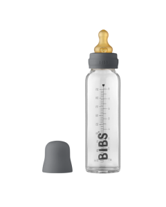 BIBS - Set complet biberon din sticla anticolici, 225 ml, Iron