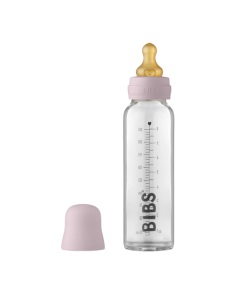 BIBS - Set complet biberon din sticla anticolici, 225 ml, Dusky Lilac