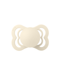 BIBS - Suzeta Supreme Latex, tetina simetrica, 0 luni +-Ivory
