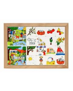 Joc educativ pentru gradinita Loto anotimpuri - Primavara-Vara - Educo