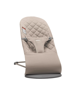 BabyBjorn - Balansoar Bliss Sand Grey din tesatura matlasata cu aspect Clasic