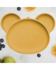 Farfurie din silicon cu ventuza, AppeKids, Panda - Honey