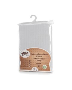 Cearceaf cu elastic din bambus 60x120 cm Alb XKKO