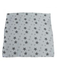 Scutec muselina Stars bumbac organic 120x120 cm SeviBebe