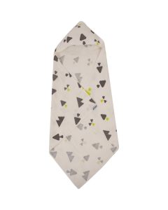 Prosop baie cu gluga Grey Triangle SeviBebe