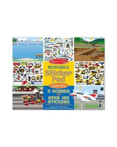 Abtibilduri reutilizabile Vehicule Comunitate Melissa and Doug