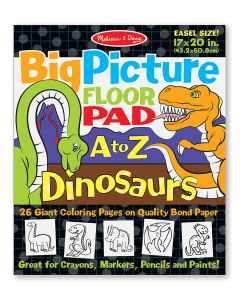 Bloc gigant de colorat cu litere si dinozauri Melissa and Doug