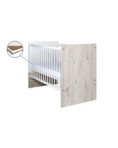 Patut Drewex Cortona Culisant - Natur + Saltea Cocos 8 Cm