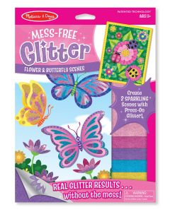 Set creatie cu sclipici Fluturi si flori Melissa and Doug