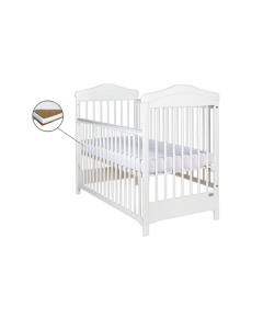 Patut Drewex Hippo culisant - Alb + Saltea Cocos 10 Cm