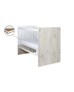Patut Drewex Cortona - Natur + Saltea Cocos 12 cm