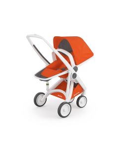 Carucior, Greentom, Reversible, 100% Ecologic, White Orange