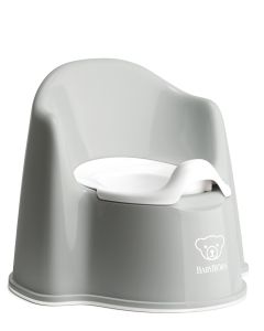 BabyBjorn – Olita cu protectie spate Potty Chair Grey / White