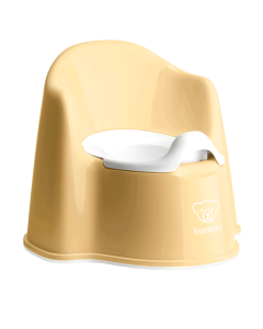 BabyBjorn - Olita cu protectie spate Potty Chair Powder Yellow/white