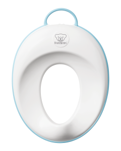 BabyBjorn - Reductor pentru toaleta Toilet Training Seat, White/Turquoise
