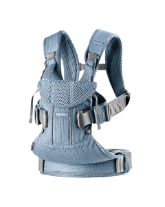 BabyBjorn - Marsupiu anatomic One Air - Slate Blue, 3D Mesh