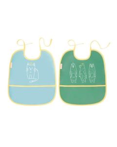 Badabulle - Set 2 bavetici cu animalute 