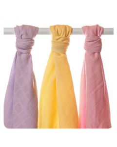 Set 3 prosoape muselina bumbac organic 90x100cm Girls XKKO