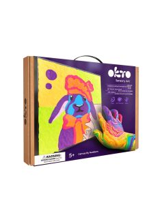 Set pictura cu argila usoara, 29*29 cm - Bunny