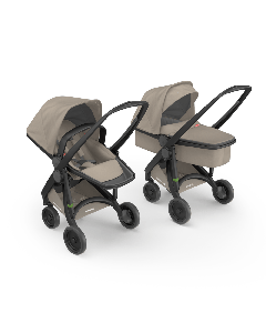 Carucior 2 In 1, Greentom, 100% Ecologic, Black Sand