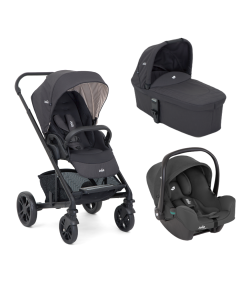 Joie - Carucior pentru copii multifunctional 3 in 1 Chrome Ember (Carucior Chrome Ember + Landou Chrome Ember + scoica i-Snug Ember)