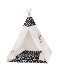 Springos - Cort copii stil indian Teepee White Clouds XXL