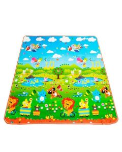 Covoras de joaca termic educativ si interactiv cu doua fete Happy Day 180x150 cm