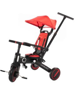Tricicleta Uonibaby 3 in 1, Pliabila si Reversibila - Red
