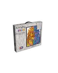 Set pictura 3D cu argila usoara, 40*30cm - LION