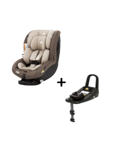 Joie - Set Scaun auto i-Anchor Advance 40-105 cm, Wheat + Baza Isofix i-Size i-Base Advance 