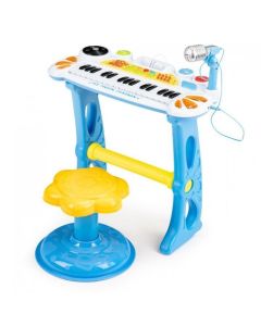 Pian cu microfon Ecotoys HC490441 – Albastru