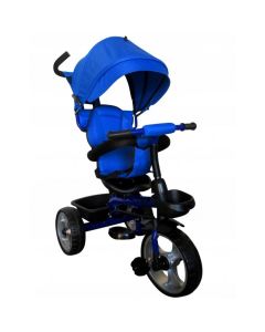 Tricicleta cu pedale 3 in 1 R-Sport T2 - Albastru