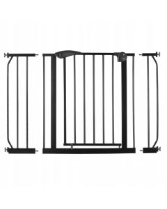 Poarta siguranta 75-115 cm RicoKids 7407 - Negru