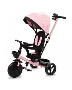 Tricicleta cu sezut rotativ si roti cu spuma EVA Kidwell Axel - Roz