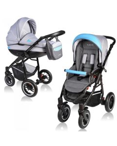 Carucior VESSANTI Crooner 2 in 1 - Blue/Gray