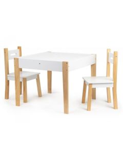 Set de masa cu doua scaune pentru copii Ecotoys OTI43