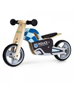 Bicicleta de echilibru din lemn cu roti EVA Ecotoys LC-V1330 - Politie