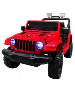 Masinuta electrica cu telecomanda cu baterii si functie de balansare Jeep X10 TS-159 R-Sport - Rosu
