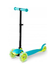Trotineta cu roti cu LED Ricokids Loco 765103 - Turcoaz