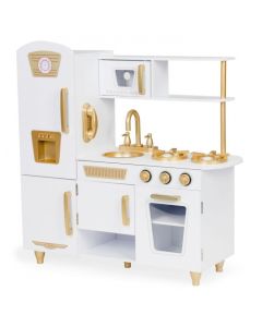 Bucatarie mare din lemn pentru copii cu accesorii Ecotoys 7267