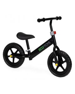 Bicicleta fara pedale cu roti din spuma EVA Ecotoys JM-763 - Negru